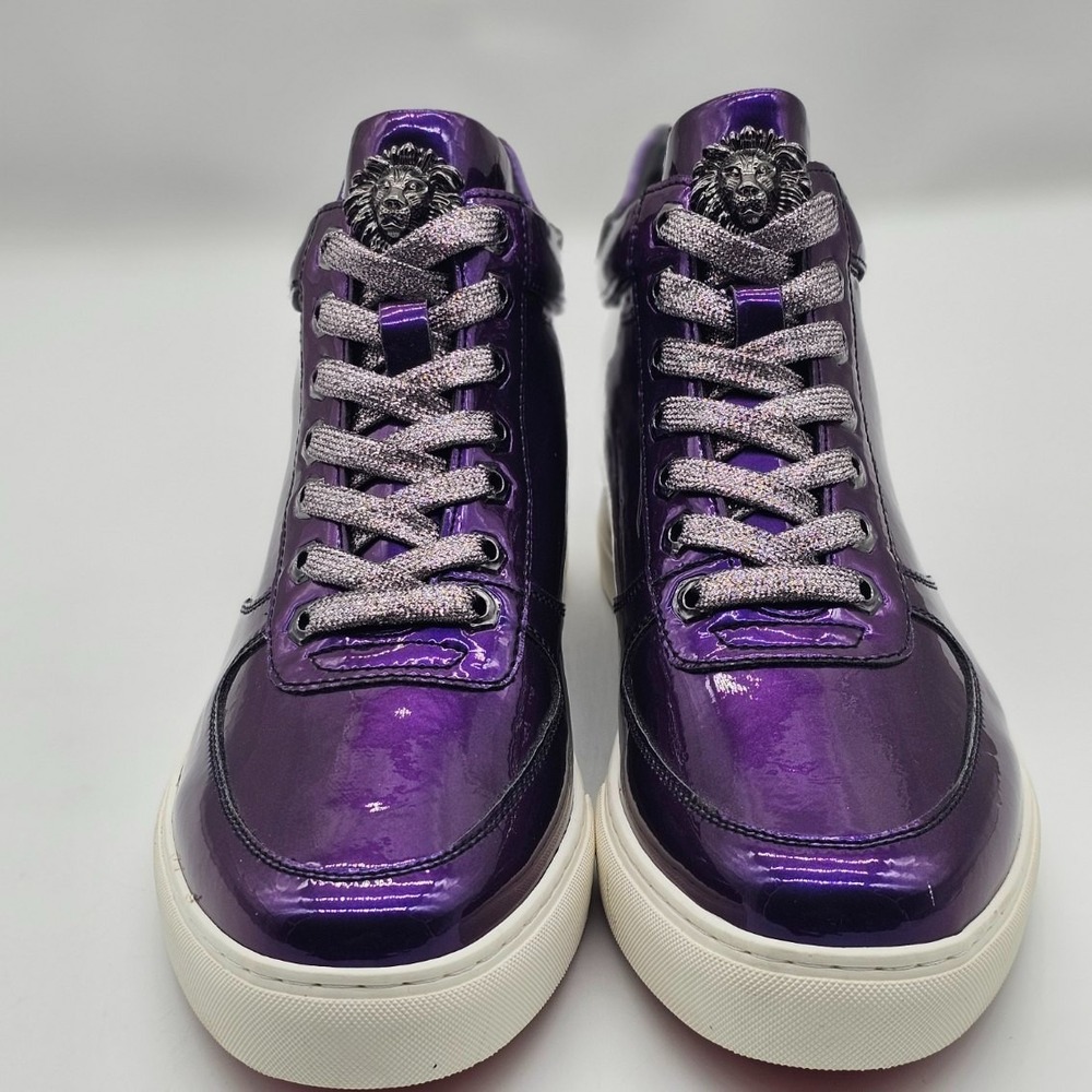 Mens Encore Sneakers by Aurelio Garcia Metallic Purple Size 8